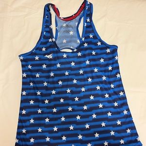 Blue Star workout tank top